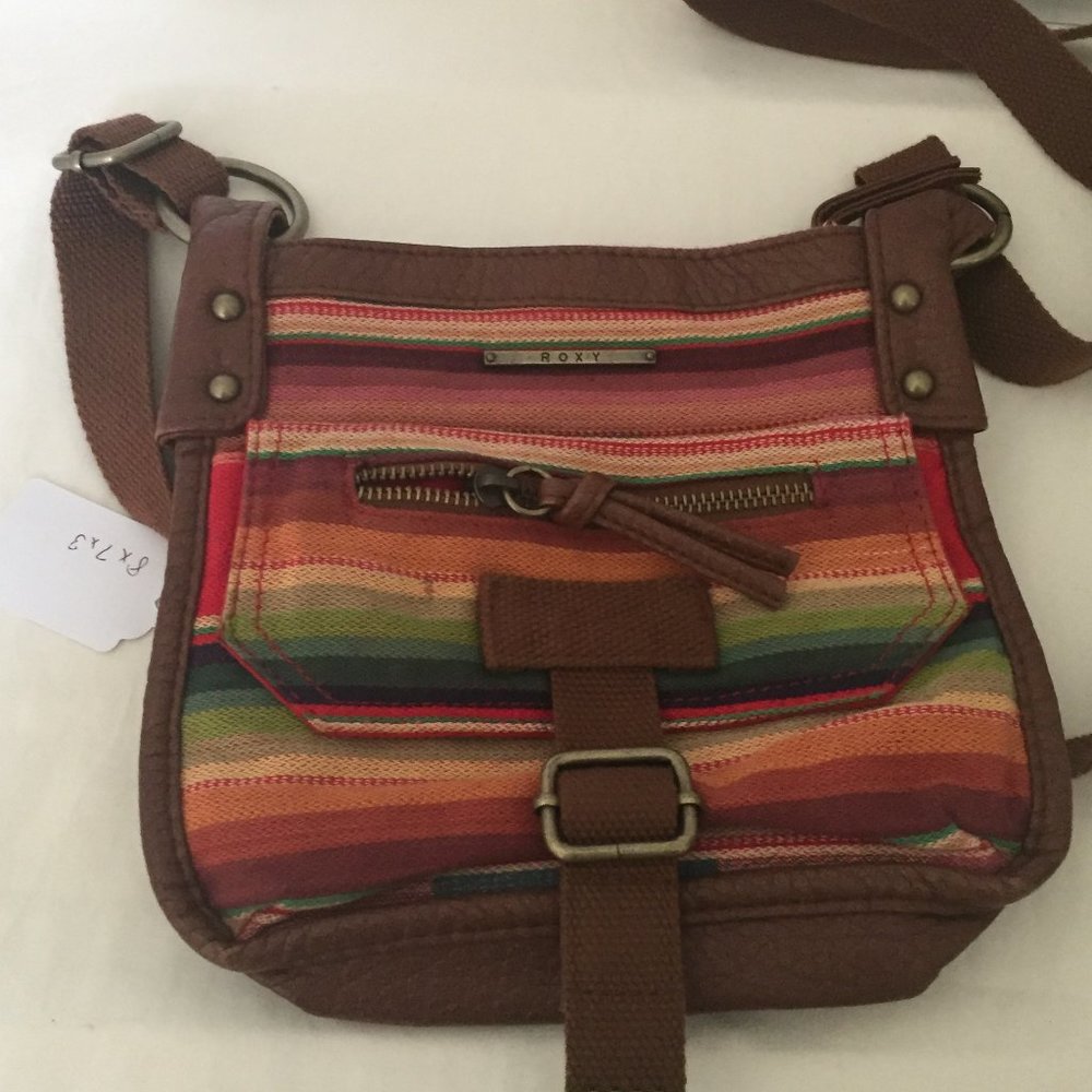 #419 Roxy multi colored handbag